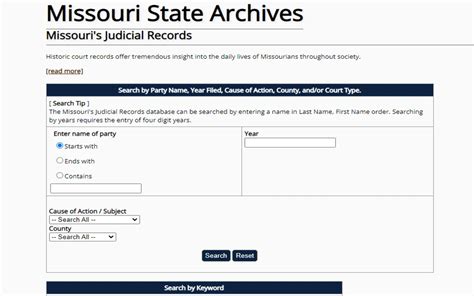 missouri municipal court records.
